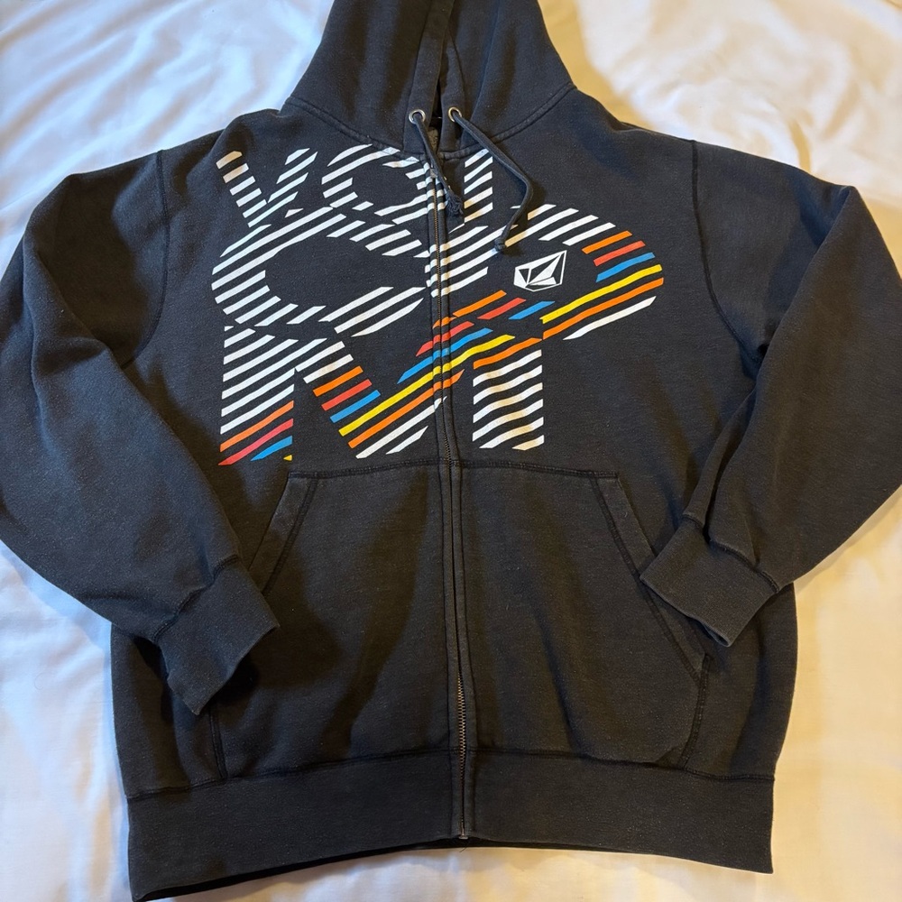 Volcom Rogue Sz S y2k grunge baggy punk skater medium pinkman hoodie emo goth